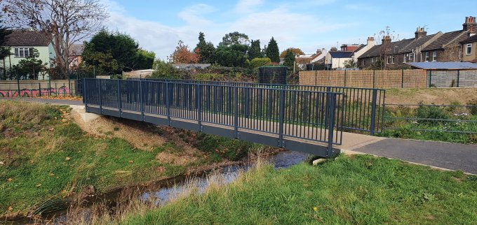 FRP Footbridge installed.